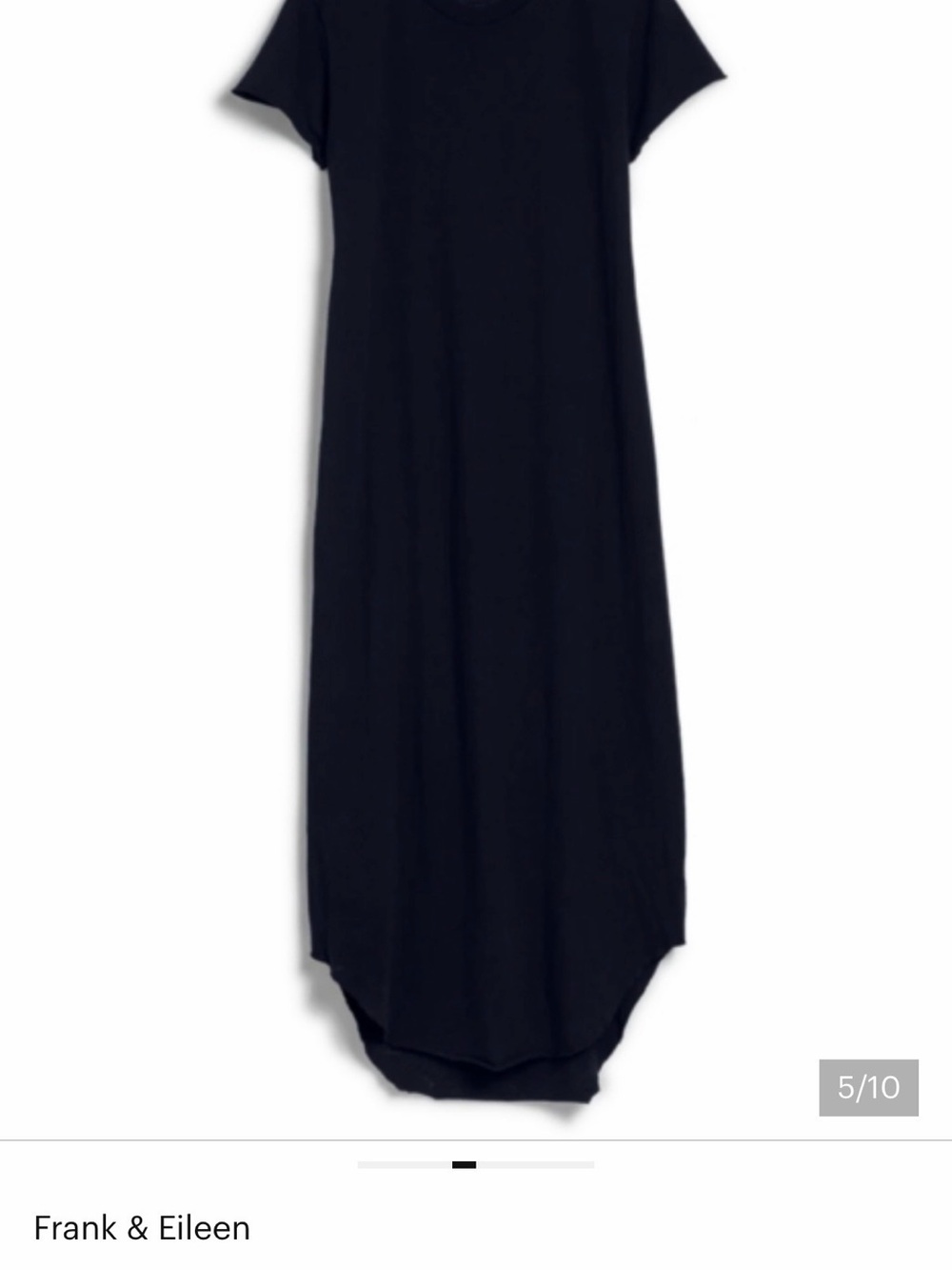 Frank & Eileen Classic Black Short-Sleeve Maxi Dress - Picture 2 of 4